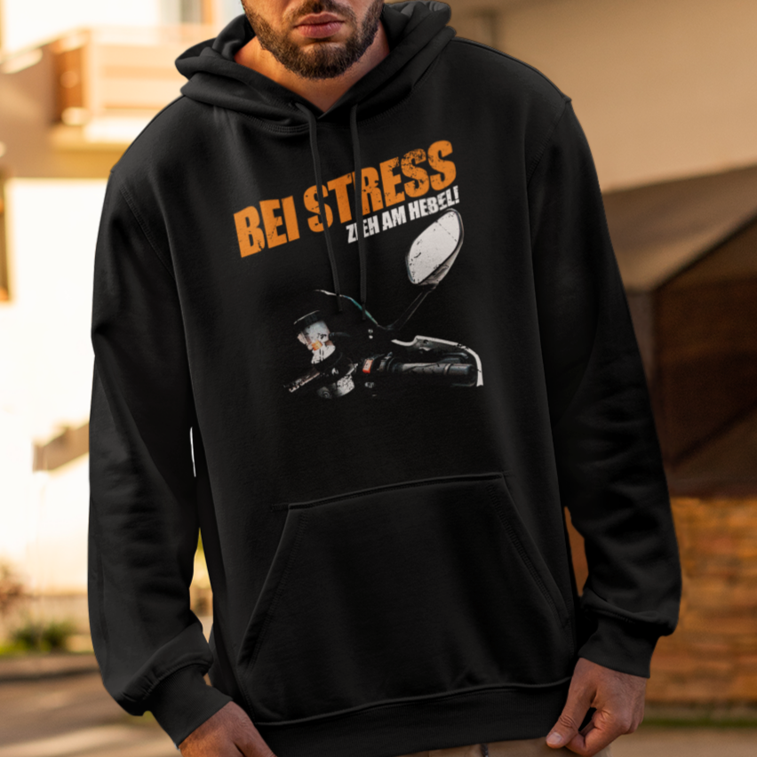 Bei Stress Classic Hoodie - Schwarz