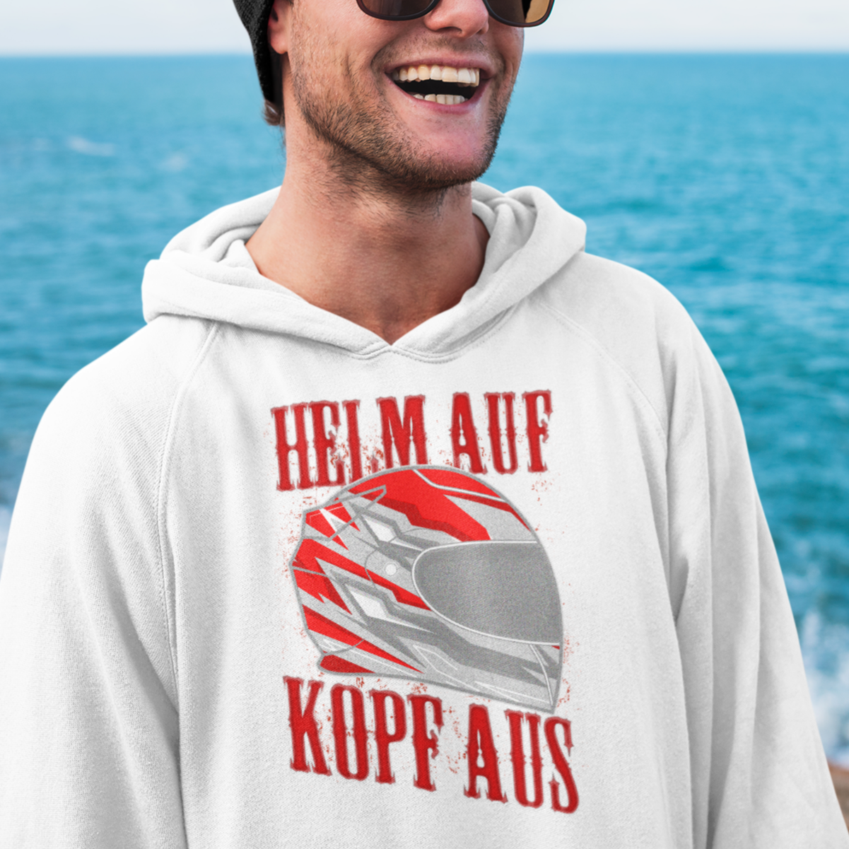 Kopf Aus Classic Hoodie Rot